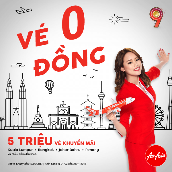 [Kinh nghiệm] Đặt vé 0đ AirAsia đợt thứ ba trong năm