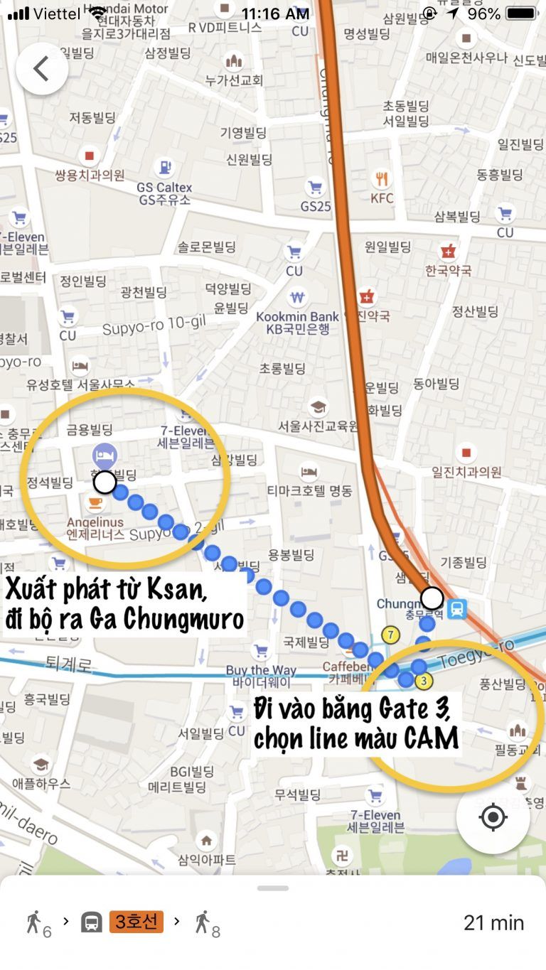 Hướng dẫn sử dụng tàu điện ngầm Hàn Quốc - Hướng dẫn đi Bus ở Hàn
